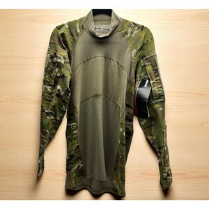 Massif Flame Resistant Army Combat Shirt ACS FR Multicam Long Sleeve Sz Men's M